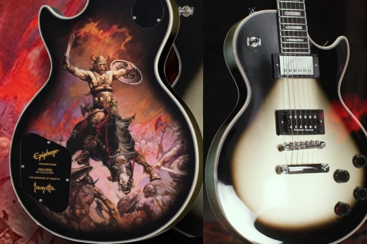 Epiphone Adam Jones Les Paul Custom Art Collection “The Berserker” con  dibujo exclusivo | Guitarristas