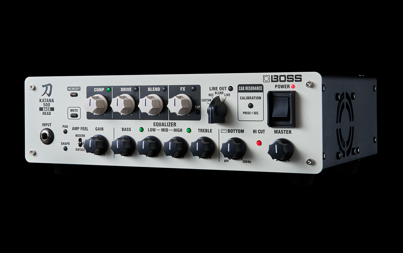 Boss Katana-500 Bass Head, el primer cabezal para bajo de la marca