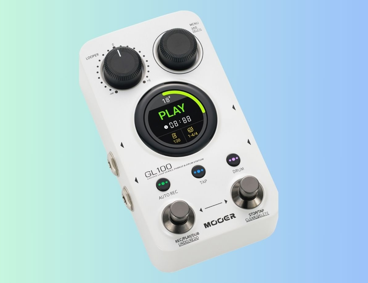 Mooer GL100, un looper y caja de ritmos con pantalla táctil, 300