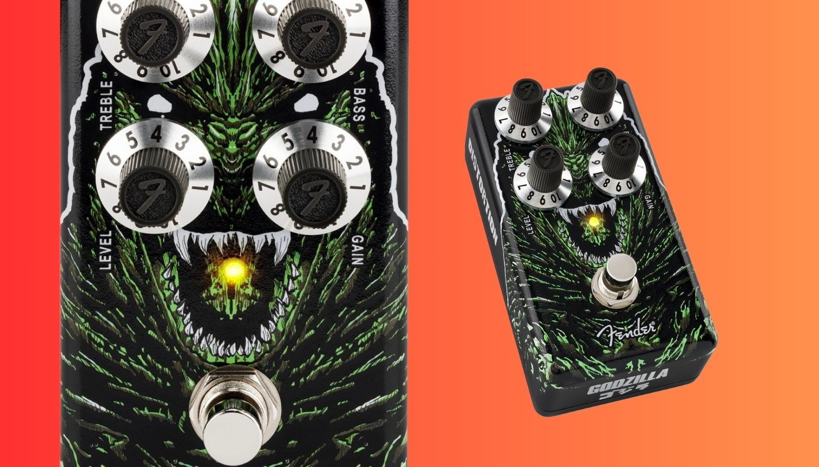 Fender Japan Godzilla Distortion, un pedal inspirado en el “Rey de