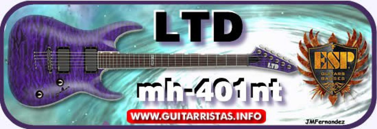 Review guitarra ltd mh-401nt see-thru purple |
