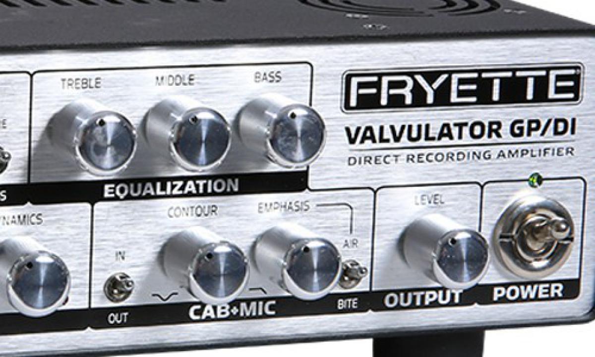 Fryette Valvulator GP/DI, un ampli a válvulas diseñado para Home