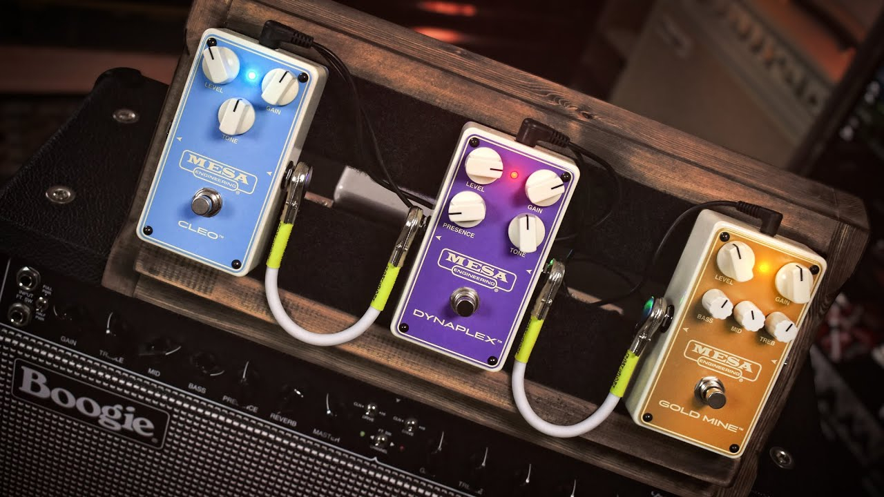 Cleo, DynaPlex y Gold Mine, los 3 nuevos pedales de overdrive de Mesa Boogie  | Guitarristas