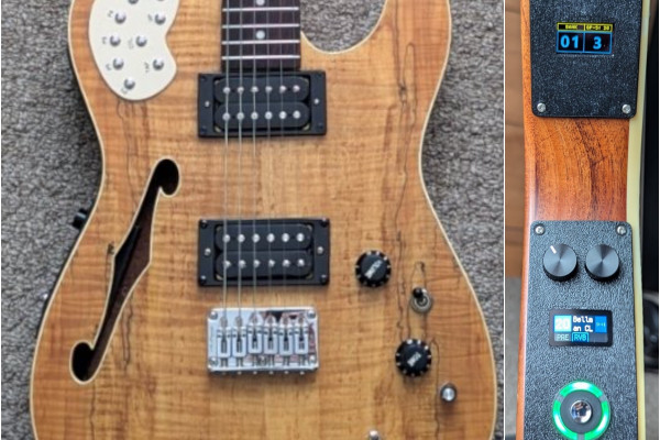 Un guitarrista ha insertado un Valeton GP-5, un previo hexafónico y control MIDI en una copia de Telecaster