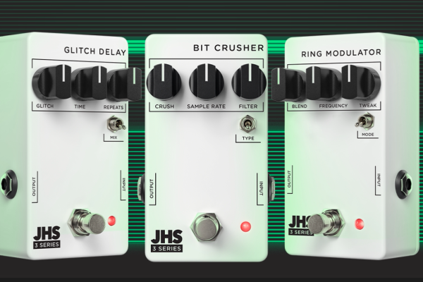 JHS se ponen psicodélicos con los nuevos 3 Series Glitch Delay, Bit Crusher y Ring Modulator