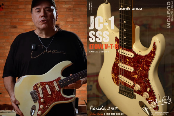 De la Fender Custom Shop a una marca china: John Cruz presenta la Farida JC-1 tipo Strat