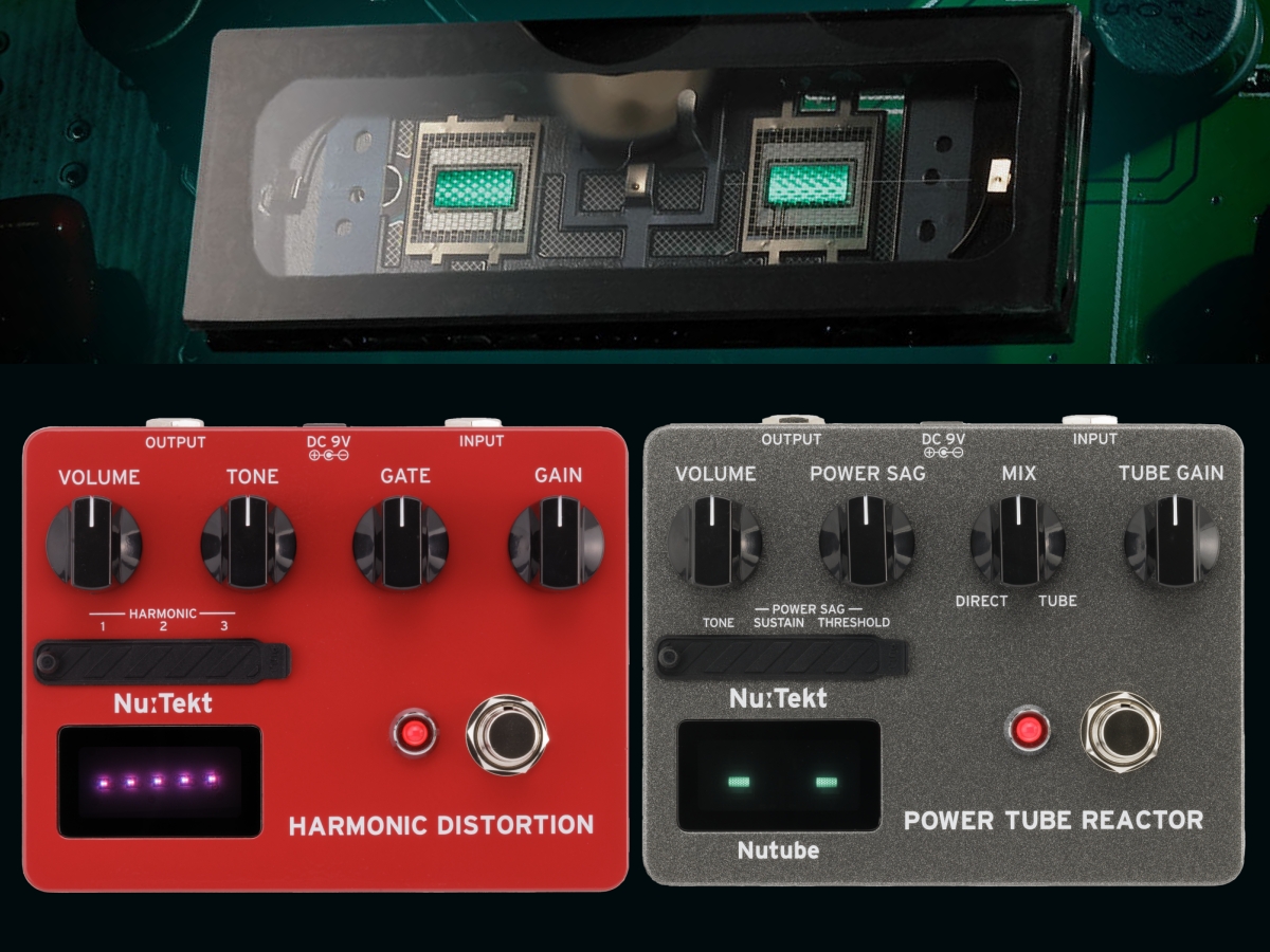 Korg Nu:tekt Harmonic Distortion y Power Tube Reactor: pedales en
