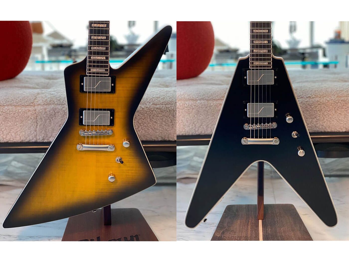 Epiphone Muestra Prototipos De Modelos Explorer Y Flying V Con Pastillas Fishman Fluence Guitarristas Info