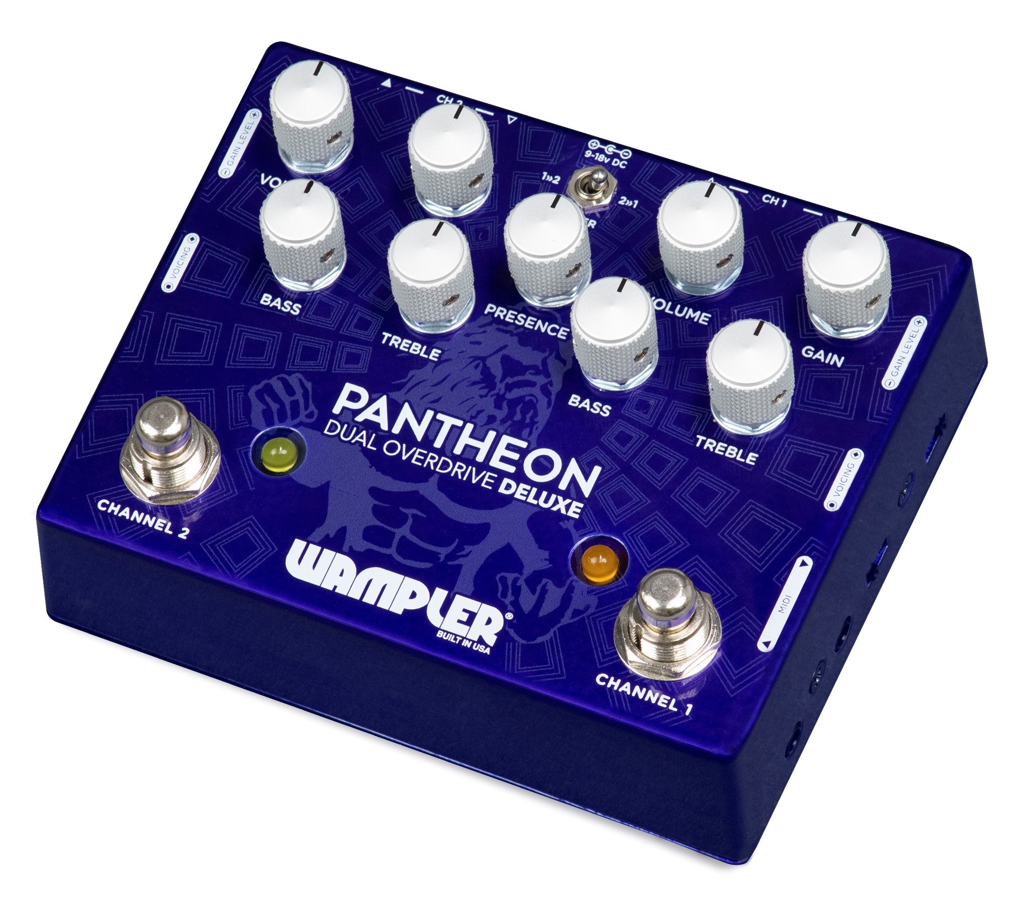 Wampler Pantheon Deluxe Dual Overdrive, su pedal estilo Blues Breaker ahora es doble y con MIDI